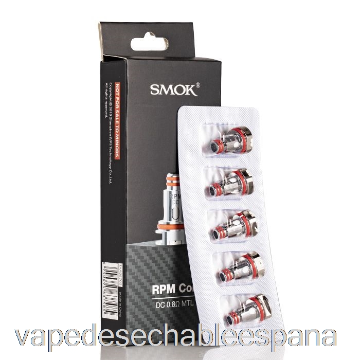 Bobinas De Repuesto Vape Desechables España Smok Rpm Bobinas 0.8ohm Rpm Dc Mtl